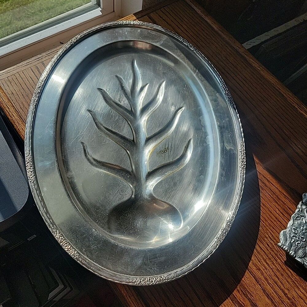 Vintage Silverplate Serving Tray 18" International Silver Co Camille #6010 Posh